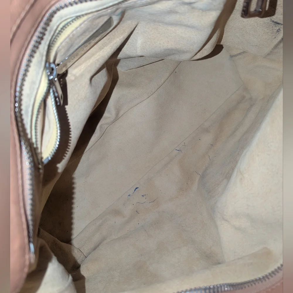 Marc Jacobs Vintage Y2K Stella Tan Leather Bag with Silver Clasp